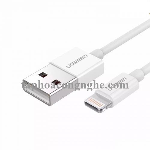 Ugreen 20727 0.5M màu Trắng ABS Cáp Lightning sạc + truyền dữ liệu cho iPhone US155 30020727